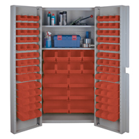Deep Door Combination Cabinets, 38" W x 24" D x 72" H, Grey Distribution Industrielle GC