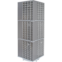 Armoire industrielle robuste avec carrousel &agrave; tiroirs, Acier, 384 tiroirs, 27" la x 27" p x 80" h, Gris Distribution Industrielle GC