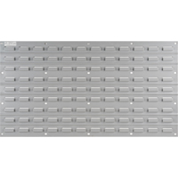 Panneau perfor&eacute; en m&eacute;tal pour bacs, 32 bacs, 36" la x 1/8" p x 19" h Distribution Industrielle GC
