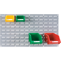 Panneau perfor&eacute; en m&eacute;tal pour bacs, 32 bacs, 36" la x 1/8" p x 19" h Distribution Industrielle GC