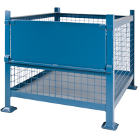 Bulk Stacking Containers, 34.5" W x 40.5" D x 30" H, 3000 lbs. Capacity Distribution Industrielle GC