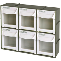 Bac basculant robuste, 11-3/4" la x 3-1/2" p x 9-3/4" h, 6 tiroirs Distribution Industrielle GC