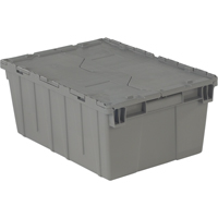 Contenants de distribution Flipak en plastique poly&eacute;thyl&egrave;ne (PE), 21,9" x 15,2" x 9,3", Gris Distribution Industrielle GC