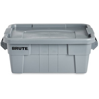 Bac de stockage Brute avec couvercle, 27,88” p x 16,5” la x 10,7" h, Capacit&eacute; 112 lb, Gris Distribution Industrielle GC