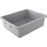 Undivided Bus/Utility Box, 7" H x 21.5" D x 17" L, Plastic, Grey Distribution Industrielle GC