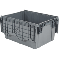 Contenants de distribution Flipak en plastique poly&eacute;thyl&egrave;ne (PE), 39" x 14" x 13", Gris Distribution Industrielle GC