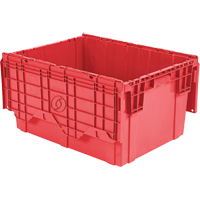 Contenants de distribution Flipak en plastique poly&eacute;thyl&egrave;ne (PE), 27,9" x 20,9" x 15,2", Rouge Distribution Industrielle GC