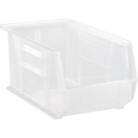 Bac transparent ultra empilable & suspendable, 8-1/4" la, 7" h x 14-3/4" p, Transparent Distribution Industrielle GC