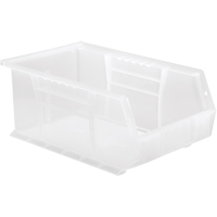 Bac transparent ultra empilable & suspendable, 8-1/4" la, 6" h x 13-5/8" p, Transparent Distribution Industrielle GC