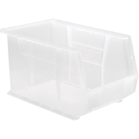 Bac transparent ultra empilable & suspendable, 8-1/4" la, 8" h x 13-5/8" p, Transparent Distribution Industrielle GC