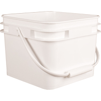 Square Pail, Plastic, 2.1 gal. Distribution Industrielle GC