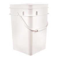 Square Pail, Plastic, 4.25 gal. Distribution Industrielle GC