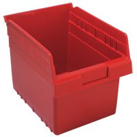 Bacs pour &eacute;tag&egrave;re Store-Max, 8-3/8" la x 8" H x 11-5/8" p, Rouge, Capacit&eacute; 44 lb Distribution Industrielle GC