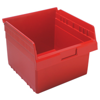 Store-Max Shelf Bins, 11-1/8" W x 8" H x 11-5/8" D, Red, 44 lbs. Capacity Distribution Industrielle GC