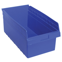 Bacs pour &eacute;tag&egrave;re Store-Max, 11-1/8" la x 8" H x 17-7/8" p, Bleu, Capacit&eacute; 56 lb Distribution Industrielle GC