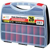 Boîte &agrave; compartiments en plastique, 14" la x 18" p x 3" h, 26 compartiments Distribution Industrielle GC