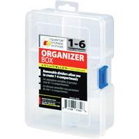 Boîte &agrave; compartiments en plastique, 4,75" la x 6,75" p x 2,25" h, 6 compartiments Distribution Industrielle GC