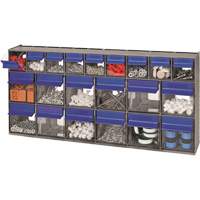 Tilt Bins Unit, 23-5/8" W x 3-5/8" D x 11-1/6" H, 21 Drawers Distribution Industrielle GC