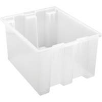 Contenant robuste Stack & Nest, 10" x 15,5" x 19,5", Transparent Distribution Industrielle GC