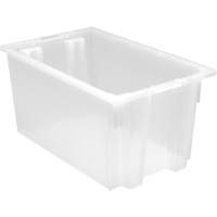 Contenant robuste Stack & Nest, 12" x 19,5" x 23,5", Transparent Distribution Industrielle GC