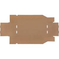 Boîtes profondes en carton ondul&eacute;, 7-3/4" la x 17-1/4" p x 4-1/2" h, Beige Distribution Industrielle GC