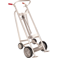 Diables pour baril avec frein manuel, Fabriqu&eacute; en Aluminium, 25 - 55 gal. US (20 - 45 gal. imp.) Distribution Industrielle GC