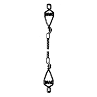 Assemblages l&eacute;gers de cables de masse et de mise &agrave; la terre - Deux pinces crocodiles Distribution Industrielle GC