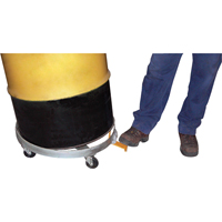 Chariots &agrave; inclinaison pour baril, Acier, Capacit&eacute;e 1200 lb, Diam&egrave;tre 23-1/2", Roue en Fonte Distribution Industrielle GC
