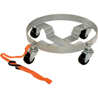 Chariots &agrave; &eacute;tages multiples pour baril, Acier, Capacit&eacute;e 900 lb, Diam&egrave;tre 19", Roue en Caoutchouc Distribution Industrielle GC