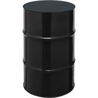 Steel Drums, 55 US gal (45 imp. gal.), Unlined, Black, Closed Top, 1A1/X1.8/300, 20 Gauge Distribution Industrielle GC