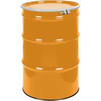 Steel Drums, 55 US gal (45 imp. gal.), Unlined, Orange, Open Top, UN1A2/Y1.5/150, 16 Gauge Distribution Industrielle GC