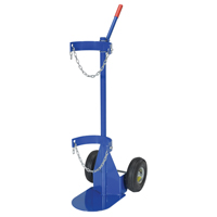 Chariot pour bouteille de gaz, Roues Pneumatique, Base de 12" la x 15-1/2" lo, 500 lb Distribution Industrielle GC