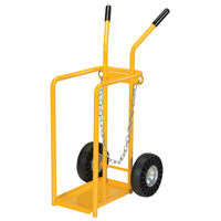 Chariot pour bouteille de gaz, Roues Caoutchouc moul&eacute;, Base de 9-13/16" la x 16" lo, 150 lb Distribution Industrielle GC