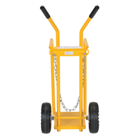 Chariot pour bouteille de gaz, Roues Caoutchouc moul&eacute;, Base de 9-13/16" la x 16" lo, 150 lb Distribution Industrielle GC