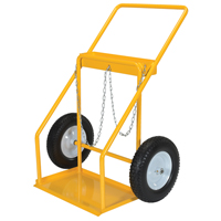 Chariot pour bouteille de gaz, Roues Caoutchouc, Base de 22" la x 14-1/8" lo, 250 lb Distribution Industrielle GC