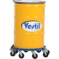 Octagon Drum Dolly, Steel, 2000 lbs. Capacity, 27-1/16" Diameter, Cast Iron Casters Distribution Industrielle GC