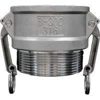 Cam & Groove Coupling, Stainless Steel, Type B, 3/4", Male NPT, 250 PSI Distribution Industrielle GC