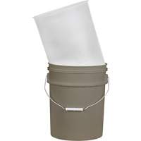 Doublure pour seau en plastique, 11-1/4" dia. x 14" h, 5 gal. US (4,16 gal. imp.) capacit&eacute; Distribution Industrielle GC