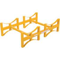 Porte-barils empilable en acier, 2 barils, Capacit&eacute; de 1600 lb, 45-1/2" la x 29-7/8" p x 12-3/4" h Distribution Industrielle GC