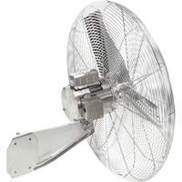 Ventilateurs en acier inoxydable lavables &agrave; grande eau pour service alimentaire, Industriel, 1 vitesses, Diam&egrave;tre de 24" Distribution Industrielle GC