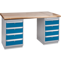 &eacute;tabli pr&eacute;conçu, Deux tiroirs, Cap 2500 lb, 72" la x 36" p, 34" h Distribution Industrielle GC