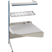 Arlink Preconfigured Workstation, 36" W x 28" D x 84" H, Single Sided Corner Add-On Distribution Industrielle GC