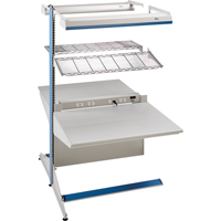 Arlink Preconfigured Workstation, 36" W x 56" D x 84" H, Double Sided Add-On Distribution Industrielle GC