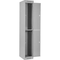 Clean Line Lockers, 2 -tier, Bank of 4, 48" x 18" x 72", Steel, Grey, Rivet (Assembled) Distribution Industrielle GC