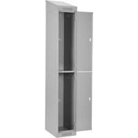Clean Line Lockers, 2 -tier, Bank of 4, 48" x 18" x 78", Steel, Grey, Rivet (Assembled) Distribution Industrielle GC