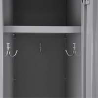 Casiers Clean Line, 3 niveaux, Bloc de 4, 48" x 18" x 76", Acier, Charbon, Rivet (assembl&eacute;) Distribution Industrielle GC