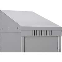 Clean Line Lockers, 2 -tier, Bank of 4, 48" x 18" x 78", Steel, Charcoal, Rivet (Assembled) Distribution Industrielle GC