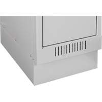 Casiers Clean Line, 2 niveaux, Bloc de 4, 48" x 18" x 76", Acier, Charbon, Rivet (assembl&eacute;) Distribution Industrielle GC