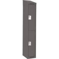 Casiers Clean Line, 2 niveaux, 12" x 18" x 78", Acier, Charbon, Rivet (assembl&eacute;) Distribution Industrielle GC