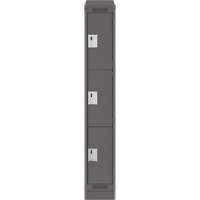 Casiers Clean Line, 3 niveaux, 12" x 18" x 82", Acier, Charbon, Rivet (assembl&eacute;) Distribution Industrielle GC